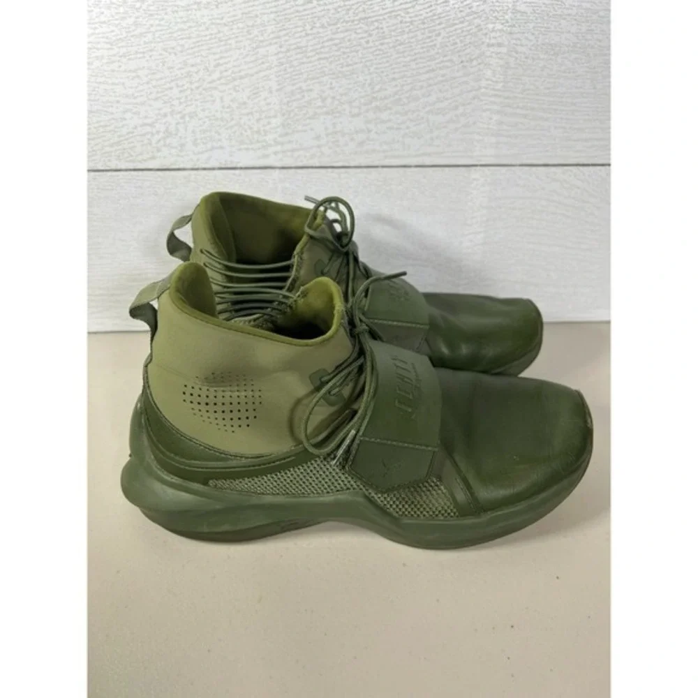 Fenty by Rihanna Puma Womens X Trainer Green Running Shoes Sneakers Size 7.5